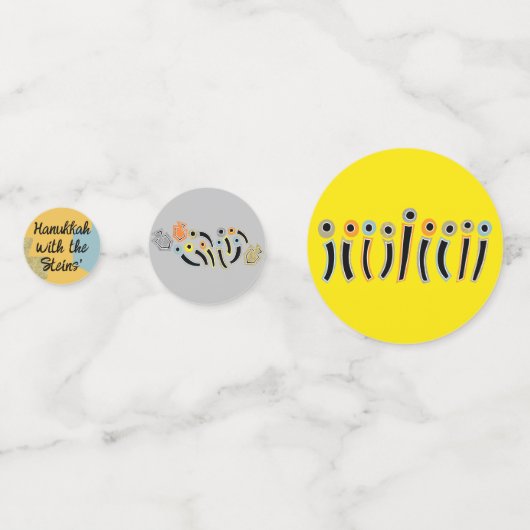 Hanukkah Happy Glitzy Table Confetti Konfetti (Vorderseiten)