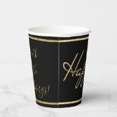 Hanukkah Happy Gold 8 oz. Pappbecher (Rechts)