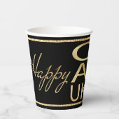 Hanukkah Happy Gold 8 oz. Pappbecher (Vorderseite)