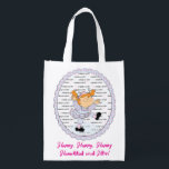 Hanukkah Happy Happy Wiederverwendbare Einkaufstasche<br><div class="desc">Hanukkah Happy Happy, weiße 2-seitige Tasche. Alle Designelemente können bearbeitet werden. Alle bearbeitbaren Texte können gelöscht und durch eine eigene Nachricht ersetzt werden. Verwenden Sie Ihre Lieblingsfarbe, Schriftart und Stil. Happy Hanukkah/Chanukah! Stil: Wiederverwendbare Beutel Grün gehen und retten den Planeten mit unserer wiederverwendbaren Lebensmitteltasche! Diese Tasche ist aus einem leichten...</div>