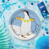Hanukkah Happy Penguin Pappteller (Party)