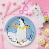 Hanukkah Happy Penguin Pappteller (Party)