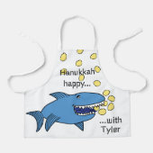 Hanukkah Happy Shark Schürze (Vorderseite)