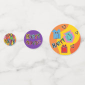 Hanukkah Happy Table Confetti Konfetti (Rückseiten)