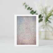 Hanukkah Hebrew Al Hanisim Gebet Judaika Kunst Postkarte (Stehend Vorderseite)