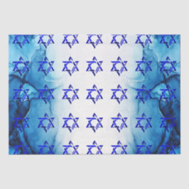 HANUKKAH HEBREW STARS Tissue Paper personalisieren Seidenpapier
