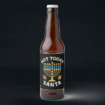 Hanukkah heute nicht Santa jüdische Chanukah Bierflaschenetikett<br><div class="desc">Hanukkah heute nicht Santa jüdische Chanukah</div>