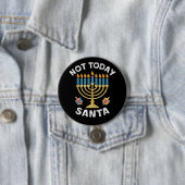 Hanukkah heute nicht Santa jüdische Chanukah Button (Beispiel)