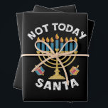 Hanukkah heute nicht Santa jüdische Chanukah Geschenkpapier Set<br><div class="desc">Hanukkah heute nicht Santa jüdische Chanukah</div>