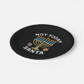Hanukkah heute nicht Santa jüdische Chanukah Pappteller (Schrägansicht)