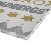 Hanukkah HUG SAMEACH Schneidebrett (Ecke)