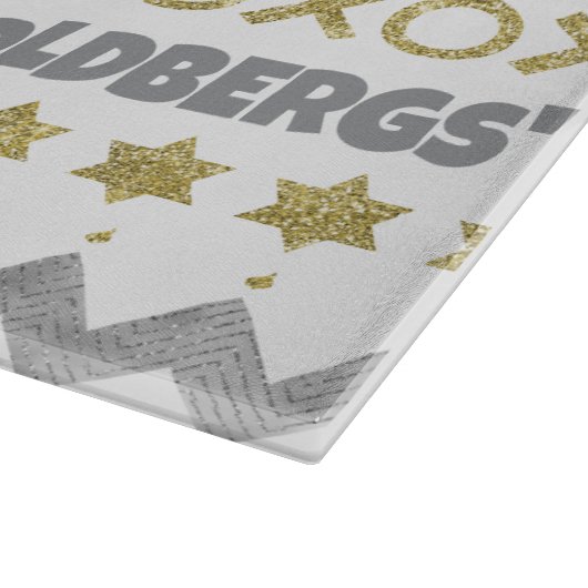 Hanukkah HUG SAMEACH Schneidebrett (Ecke)