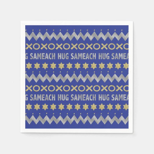Hanukkah Hug Sameach Serviette (Vorderseite)