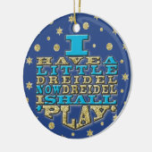 Hanukkah "I have a Little Dreidel"/Circle Ornament (Links)