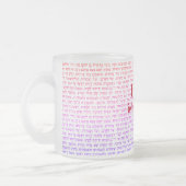 Hanukkah Ich glaube an Miracles Hebräisch Al Hanis Mattglastasse (Links)