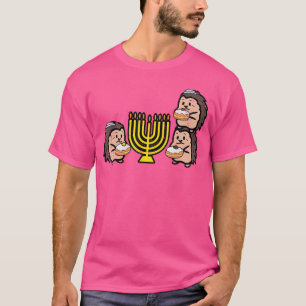 Hanukkah-Igel Chanukka jüdische Männer Frauen Jung T-Shirt