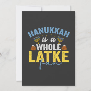 Hanukkah Ist Ein Ganzes Latke Spaß Lustiges Jüdisc Einladung