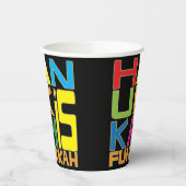 Hanukkah ist Funukkah 8 oz. Pappbecher (Links)