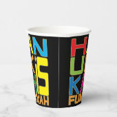 Hanukkah ist Funukkah 8 oz. Pappbecher (Rechts)