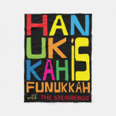 Hanukkah ist Funukkah Fleece Blanket (Vorderseite)