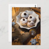 Hanukkah Jelly Donuts Post Card Postkarte (Vorne/Hinten)