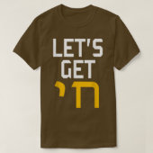 Hanukkah Jew Hebrew Word Lasse Get Chai T-Shirt (Design vorne)
