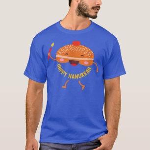 Hanukkah Jewish Holiday Sufganiyah Sprichwort Happ T-Shirt