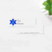 Hanukkah Jewish Star Geschenketiketten (Schreibtisch)