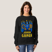 Hanukkah Jewish Video Game Controller Gamer Chanuk Sweatshirt (Vorne ganz)