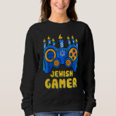 Hanukkah Jewish Video Game Controller Gamer Chanuk Sweatshirt (Vorderseite)