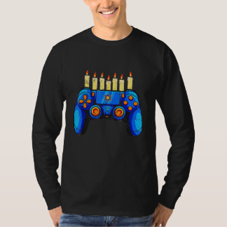 Hanukkah Jewish Video Game Controller Gamer Chanuk T-Shirt