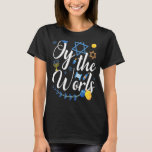 Hanukkah jüdische Menorah Oy zur Welt Hanukkah T-Shirt<br><div class="desc">Hanukkah jüdische Menorah Oy zur Welt Hanukkah 1</div>