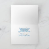 Hanukkah Jüdische Segen Bäume und einsames Hirsch Karte (Innenseite)