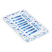 Hanukkah Jüdischer Urlaub Hanukkiah Dekorativ Magnet (Rechte Seite)