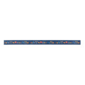 Hanukkah Juwish Holiday Hanukkiah Blue Decoration Satinband (Vorderseite)