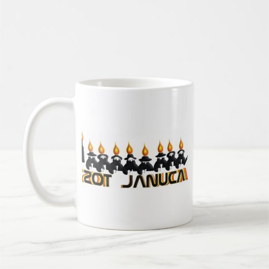 Hanukkah Kaffeetasse (Links)