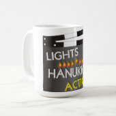 Hanukkah Kaffeetasse (Vorderseite Links)