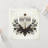 Hanukkah Karte (Vorderseite/Rückseite Beispiel)
