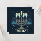 Hanukkah Karte (Vorderseite/Rückseite Beispiel)
