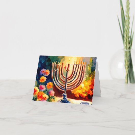 Hanukkah-Karte 12 Feiertagskarte (Vorderseite)