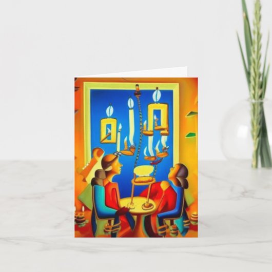 Hanukkah-Karte 6 Feiertagskarte (Vorderseite)