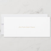 Hanukkah-Karte | Farbenfrohe Öllampe Menorah | Gol (Rückseite)