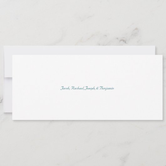 Hanukkah-Karte | Farbenfrohe Öllampe Menorah Sky B (Rückseite)