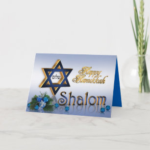 Hanukkah Karte Star von David Shalom