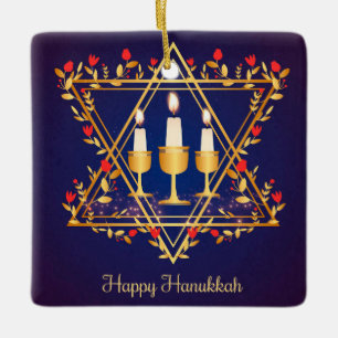 Hanukkah Keramik Ornament
