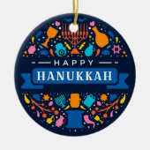 Hanukkah Keramik Ornament (Vorne)