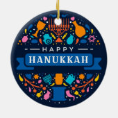 Hanukkah Keramik Ornament (Hinten)