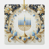 Hanukkah Keramik Ornament (Rückseite)