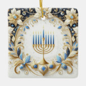 Hanukkah Keramik Ornament (Vorderseite)