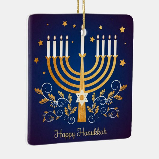Hanukkah Keramik Ornament (Rechts)